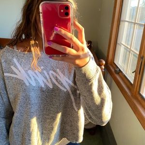 Gray long sleeve shirt from Pink